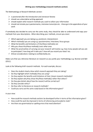 What is a dissertation methodology? Writing Methodologies Teaching Resources