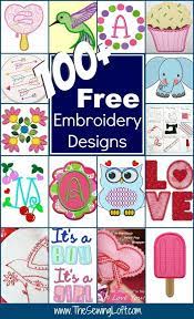 February is national embroidery month and i wanted to celebrate in style. 100 Free Embroidery Designs Round Up The Sewing Loft Machine Embroidery Projects Sewing Embroidery Designs Embroidery Patterns Vintage