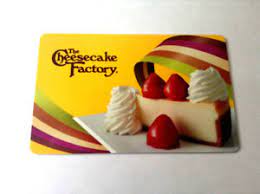 Buy a cheesecake on national cheesecake day. The Cheesecake Factory Gift Card No Value 0 Balance Rechargeable Ebay