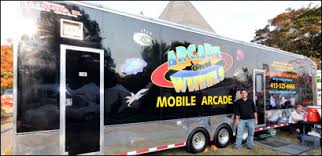 Video game bus for rent. Arcade On Wheels Mobile Arcade Western Mass Parties Events