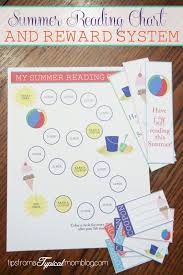Summer Reading Chart Reward System Reading Programs For