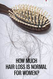 Basically, when the hair loss goes over 125 hairs per day, it is no longer just seen as shedding. How Much Hair Loss Is Normal For Women Hair Romance