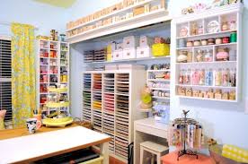 This craft room shelving idea lets you conceal even the unruliest of messes. So Thankful For My Craft Space Hometalk