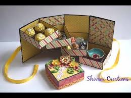 Tower Gift Box For Diwali How To Make Box Card Diy Handmade Diwali Gift Youtube Diy Diwali Gifts How To Make Box Gift Towers
