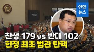 野 법관 탄핵, 판사들에 조국·김경수 재판 알아서 기란 뜻. Enismaufz7trum