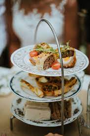 Micro Wedding In A Glass House At The Secret Garden Kent Rustic Style Wedding Food Afternoon Tea Cake Stand Afternoon Tea