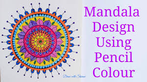 Kids can be taught all about farm life while coloring their inventive creation! Mandala Design Using Pencil Colors Easy Mandala Pattern Youtube