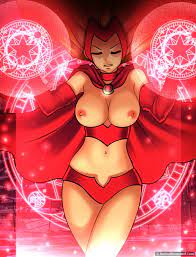 Blue Lantern uses his powers on the Scarlet Witch - Page 1 - HentaiEra