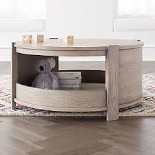 Elephance round coffee table with storage, 35.8 inch rustic wood coffee table with strong metal frame for living room, dining room, cocktail table, round sofa table (almond) 4.5 out of 5 stars 221 $159.99 $ 159. Storage Coffee Tables Crate And Barrel
