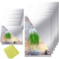 Check spelling or type a new query. Amazon Com 12 Pieces Self Adhesive Acrylic Mirror Sheets Flexible Non Glass Mirror Tiles Mirror Stickers For Home Wall Decor 6 X 6 And 6 X 9 Kitchen Dining