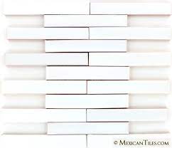 While the original tiles are still as popular today, subway tiles now come in a variety of sizes that mimic the original rectangular proportions, such as 1x2 or 4x8. Mexican Tile 1x6 Snow White Terra Nova Mediterraneo