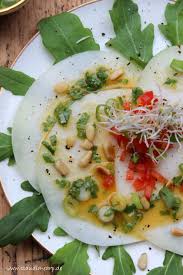 Vorspeise Kohlrabi Carpaccio Auf Rucola Claudia Earp Rezepte Mit Kohlrabi Vorspeisen Rezepte Vorspeisenrezepte