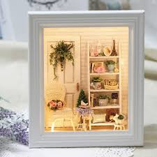 Whether you're looking for a musical posters or posters women, we've got you covered with a variety of styles. Diy Miniature Wooden Dollhouse Flower Room Picture Frame Dolls House Furniture Kits With Led Lights Wish