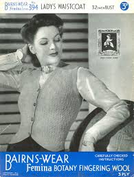 Two women in an office setting. Vintage Ladies Waistcoat And Tank Top Knitting Patterns Available From Fab40s Co Uk