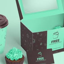 Download Free Cupcake Box Mockup On Behance