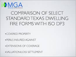 Comparison Of Select Standard Texas Dwelling Fire Forms With