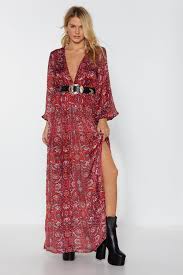 Choisissez parmi une variété de genres et de coloris adaptés à votre style. Robe Longue Motif Cachemire Le Grand Amour Nasty Gal