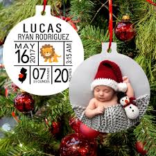 Baby S Birth Stats Ornament Personalized Birth Stat Baby Etsy Hong Kong