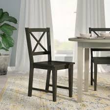 August Grove Sally Cross Back Side Chair Solid Wood Dining Chairs Dining Chairs Furniture Dining Chairs