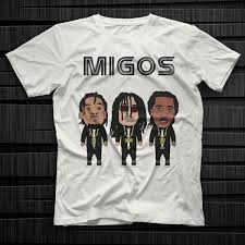 Migos White Unisex T Shirt Tees Tee Shirts Shirts Migos