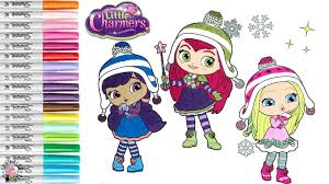 Little charmers colouring pages at littlecharmers.com. Little Charmers Coloring Book Page Little Charmers Hazel Lavender Posie Sprinkled Donuts Youtube