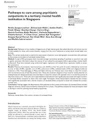Pdf Pathways To Care Among Psychiatric Outpatients In A Tertiary Mental Health Institution In Singapore