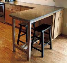 Home Dzine Build A Countertop Extension Diy Countertops Breakfast Bar Table Breakfast Bar Kitchen