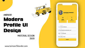 Apps often need to display data in similarly styled containers. Modern Profile Ui Design In Android Studio Material Design 2020 Profile Card Ui Design Youtube