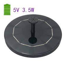 Our 1.3w daytime use fountain is powered completely by the sun shining on the solar. Solar Fountain 5v 3 5w Birdbath Solar Pump Fountain With 4 Spray Heads And Rechargeable Battery For Birdbath Garden Pond Buy Solar Bird Bath Fountain 4 Piece Solar Fountain Independent Floating Solar Fountain Pump Outdoor With