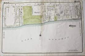 The Beaches Toronto Map Atlas City Of Toronto Plate 105 [The Beaches, Queen St. East & Mclean Ave.]  By Charles