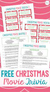 A reminder of what this season is all about a little low on christmas cheer? Free Printable Christmas Movie Trivia Christmas Game Night