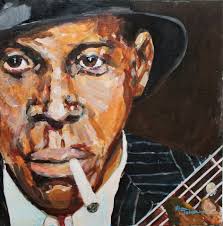 The three confirmed photos of Robert Johnson. It's amazing to think that  the general public didn't see a photo of Johnson until the mid-80's. Still  Livin' the Blues