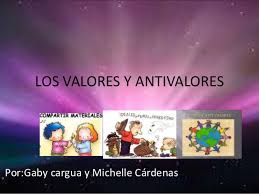 Los antivalores son las conductas que se oponen o que representan lo antitético, corresponden a toda forma de actuar inadecuada e incorrecta. Los Valores Y Antivalores