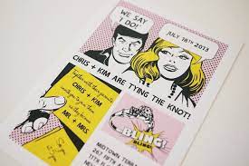 The Comic Strip Fun Printable Wedding Invitation 39 00 Via Etsy Printable Wedding Invitations Geeky Wedding Wedding Printables