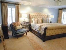 Timber floors with vintage furniture and modern design. Gray Master Bedrooms Ideas Hgtv
