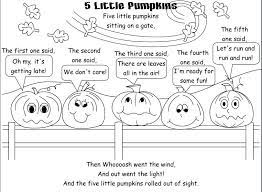 5 little pumpkin poem five little pumpkins sitting on a gate this vorschule this is a free download poem five little pumpkins. Five Little Pumpkins Coloring Page Coloring Walls