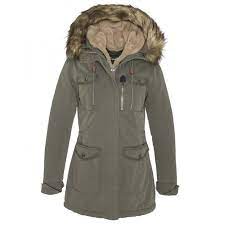 Blousons Parka Femme Schott Kaki Vert Cdiscount Pret A Porter