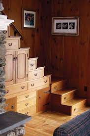Japanese Inspired Tansu Chest Style Stairs 12 Creative Storage Ideas For Under The Stairs Cabin Life Magazine Tiny House Stairs Design Cabin Storage