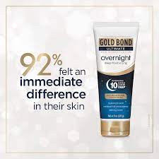 So gold bond's new hydrating hand sanitizer has glycerin and vitamin e to help keep hands soft. Ultimate Overnight Deep Moisturizing Lotion 8 Ounce Tube Amazon De Beauty