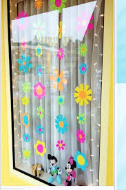These are perfect for memorial day! 40 Fresh Window Decoration Ideas For 2019 Disney Window Decoration Disney Room Decor Disney Decor