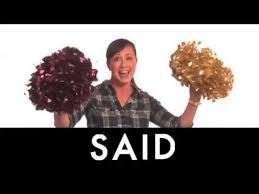 Learn How To Spell Said With Thespellmom Youtube