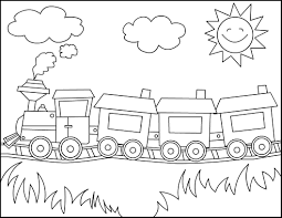 Simple Train Drawing Train Drawing For Kids Free Download Clip Art Free Clip Art Train Coloring Pages Free Coloring Pages Coloring Pages