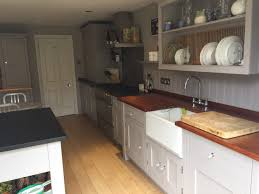 Widely used in restaurant, hotel, canteen, food production, hospitals, pharmaceutical industries etc. Used Bespoke Painted Free Standing Kitchen With Island Dressers And Granite Worktops The Used Kitchen Company