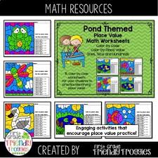 Our large collection of math worksheets are a great study tool for all ages. Place Value Coloring Worksheets Teachers Pay Teachers