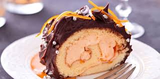 Buche A La Creme D Orange Et Au Grand Marnier Recettes Recette Buche De Noel Grand Marnier Recette Dessert