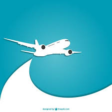 Blue And White Plane Vector Free Airplane Vector Graphic Resources