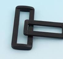 15pcs Black Rectangle Rings Plastic Purse Ring 50mm/38mm ...