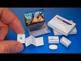 The reason is there are many mini laptop printables results we have discovered especially updated the new coupons and this. Diy How To Make Macbook Pro 2019 Dollhouse Crafts And Hacks Youtube Macbook Diy Macbook Doll House