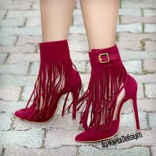 Izabella Suet Bordo Puskullu Stiletto Stiletto