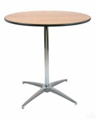 Our stress free spandex tablecloth covers are simple to put on and are machine washable for easy care. 30 Round Table Belly Bar Or Cocktail Platinum Event Rentals